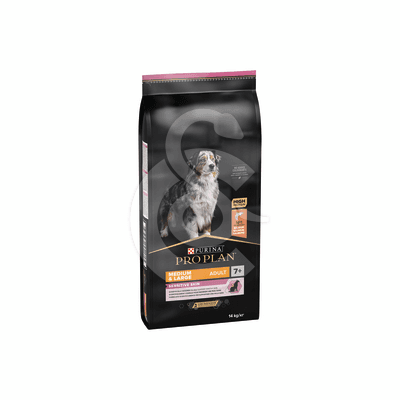 Pro Plan Dog Medium &amp; Large Adult 7+ Sensitive Skin Saumon