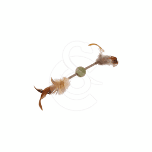 Jouet chat Wouapy : Boule en herbe à chat/matatabi à plumes