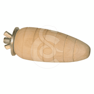 Jouet rongeur : carotte à ronger en bois