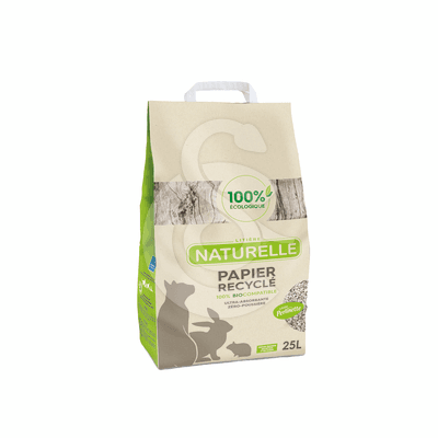 Litière compostable Perlinette Papier recyclé Chats & Nac