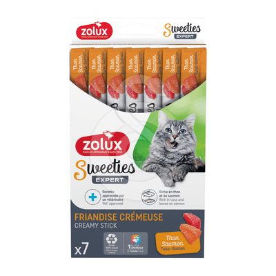 Friandises chat Zolux Sweeties crème Thon Saumon
