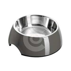 Gamelle 2 en 1 Hunter pour chat en inox/mélaminé