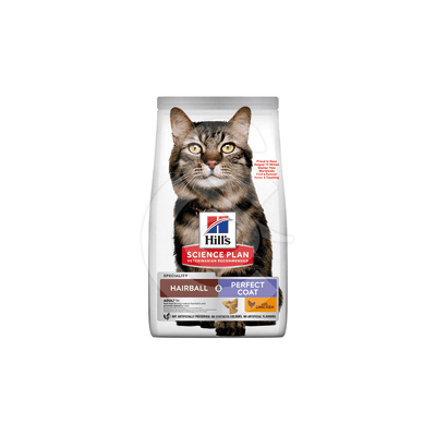 Chat Adult 1+ Hairball &amp; Perfect Coat Poulet