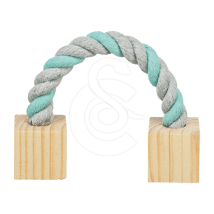Jouet rongeur : corde avec bois