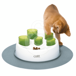 Jouet chat distributeur : Tubes à croquettes Catit Senses