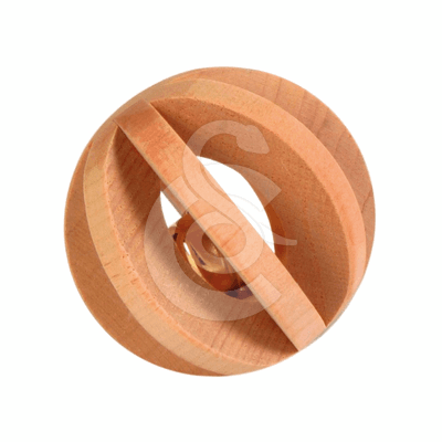 Jouet rongeur Trixie : balle de jeu en bois