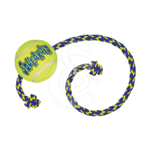 KONG AirDog Squeakair Balle avec corde