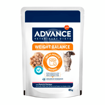 Advance Chat Weight Balance Porc et Poulet Sachet Repas