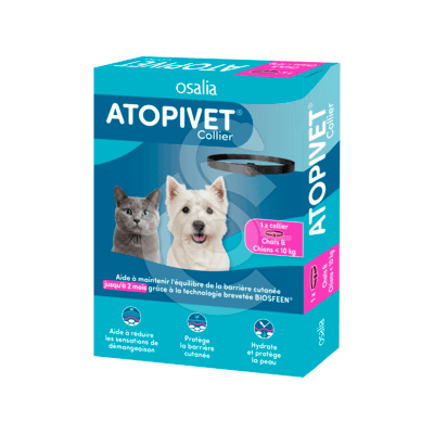 Atopivet Collier Chat et Chien <10 kg