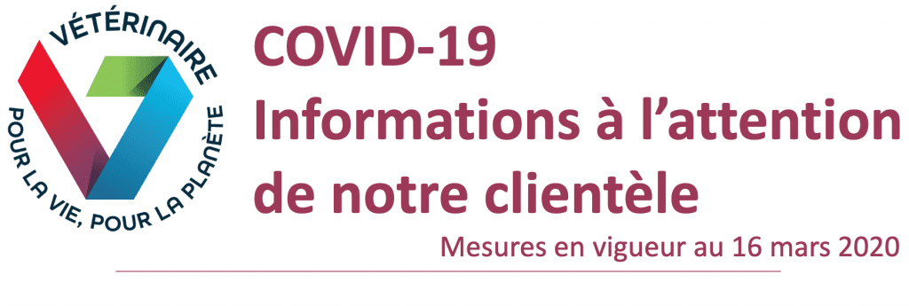QUARANTAINE: Organisation pour la continuité des soins vétérinaires