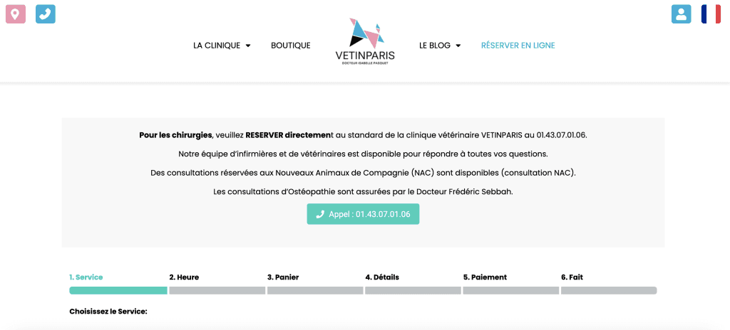 Comment prendre rendez vous en ligne sur VetinParis ?