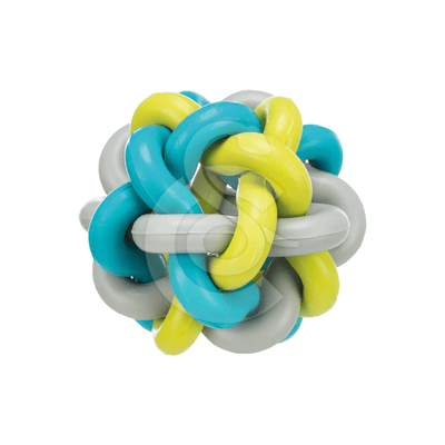 Jouet chien Trixie : balle nouée en caoutchouc