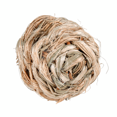 Jouet rongeur Trixie : balle en herbe avec grelot