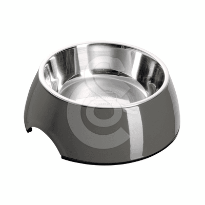 Gamelle 2 en 1 Hunter pour chat en inox/mélaminé