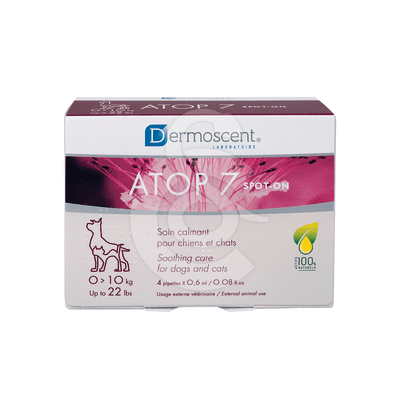 Dermoscent Atop 7 Spot on - Chat Chien (0-10 kg)