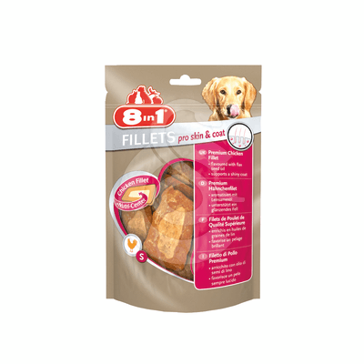 Os à mâcher 8in1 Fillets Pro Skin&Coat