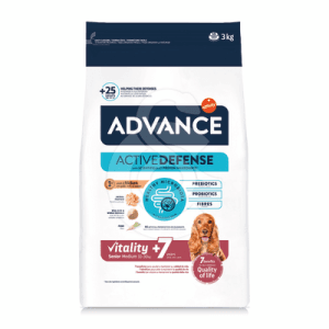 Advance Active Defense Chien Vitality +7 Senior Medium Poul.