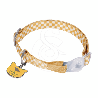 Collier chat Zolux Street à damier